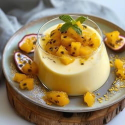 passionfruit panacotta